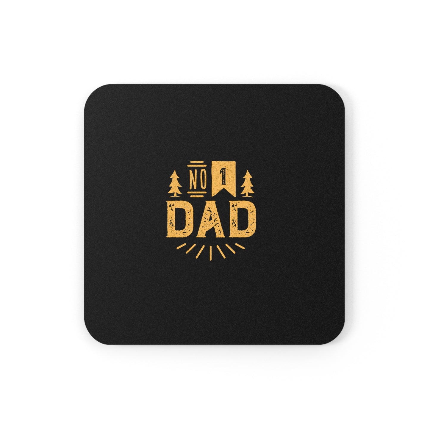 Father's Day Gift Cork Back Coaster